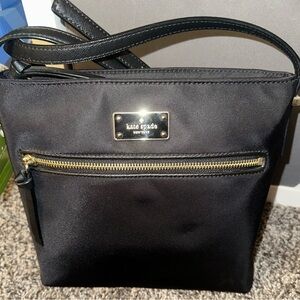 Kate Spade Black Nylon Crossbody Bag with Gold Hardware Brand New w Tags